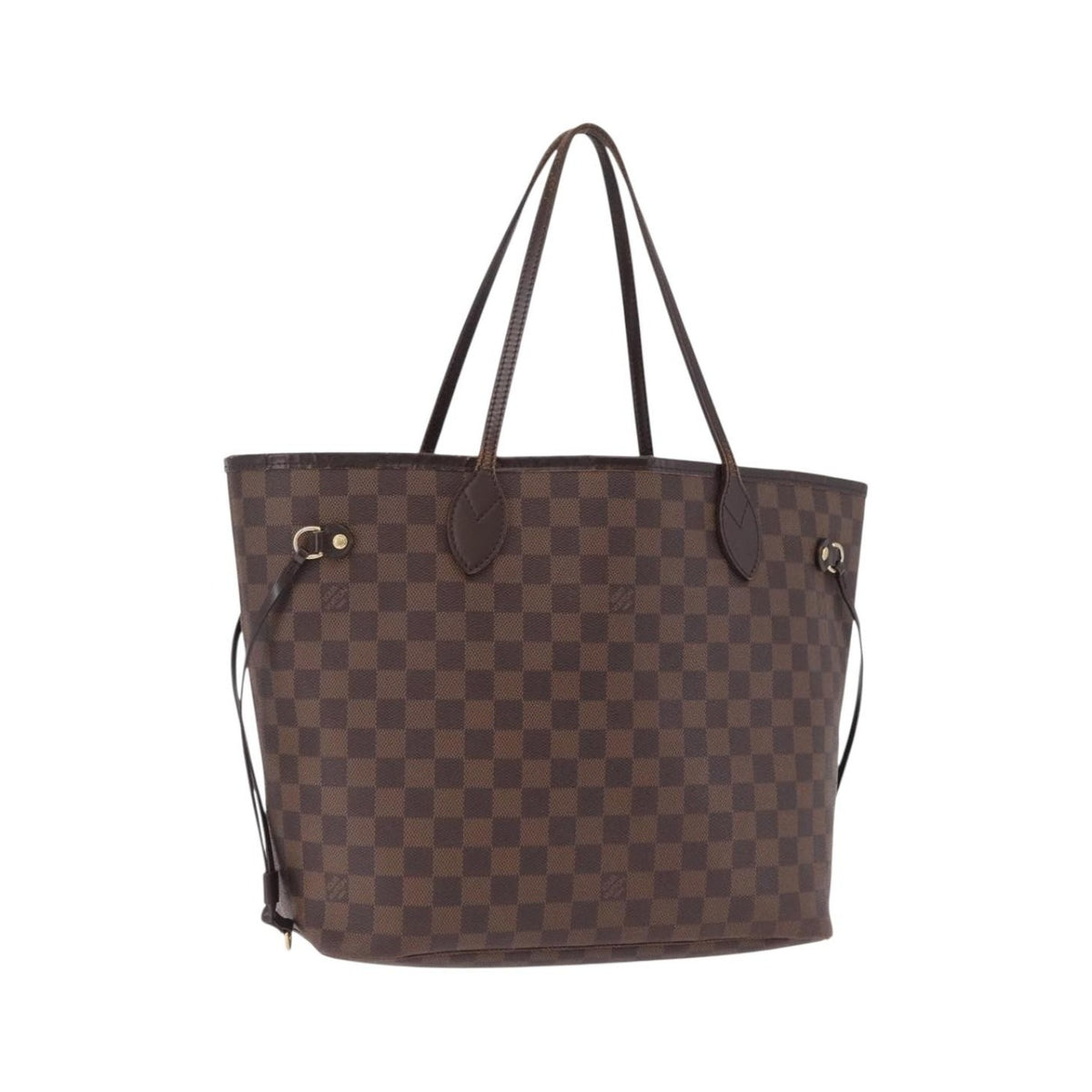 Louis Vuitton Neverfull Damier Ebene, Brown, Canvas, Tote Bag