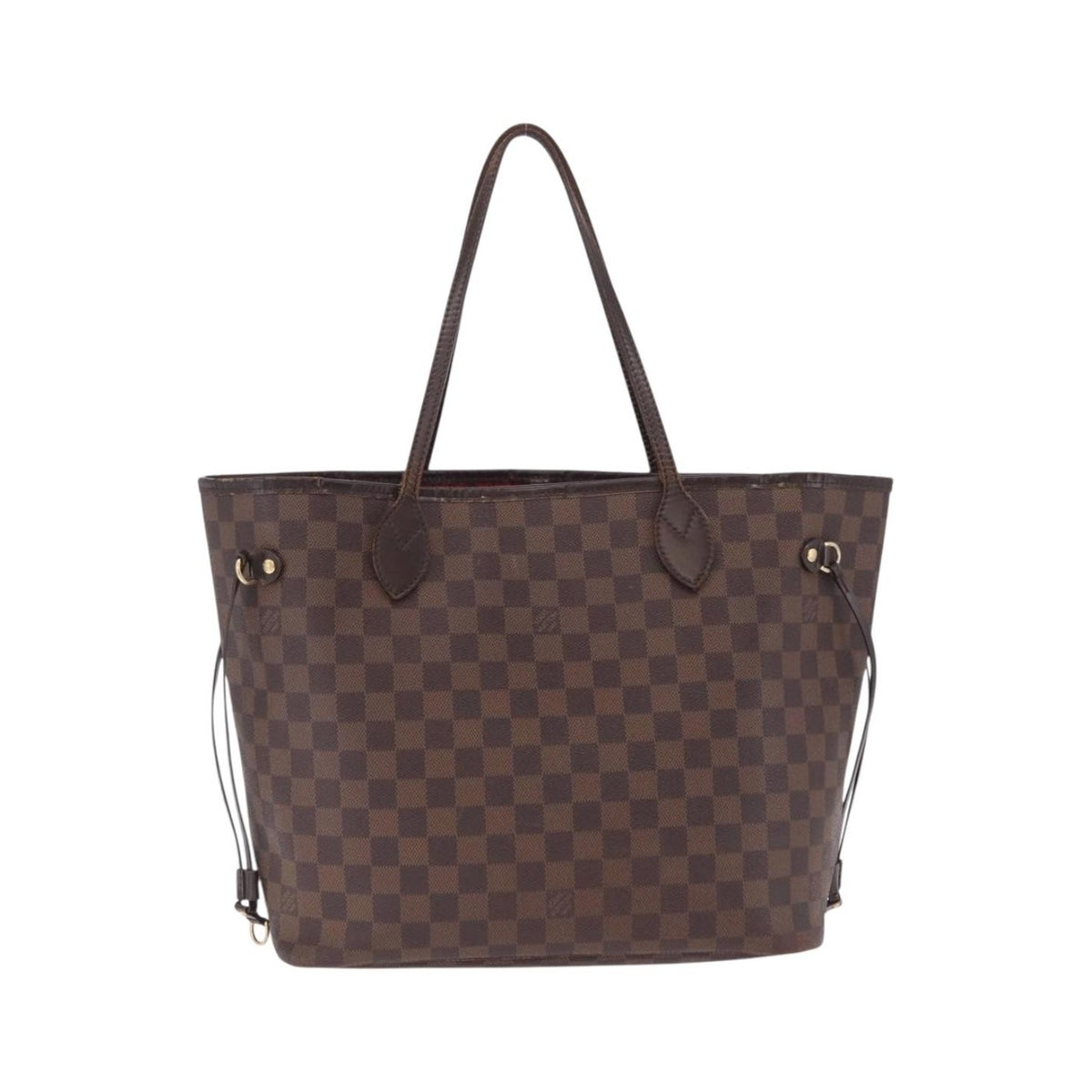 Louis Vuitton Neverfull Damier Ebene, Brown, Canvas, Tote Bag