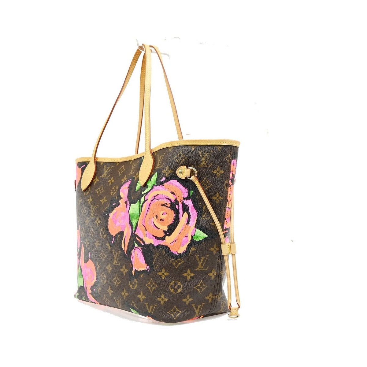 Louis Vuitton Neverfull Limited Edition Monogram Roses, Multicolour, Canvas, Tote Bag