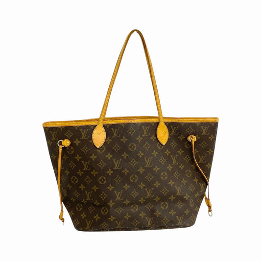 Louis Vuitton Neverfull Monogram, Brown, Canvas, Tote Bag