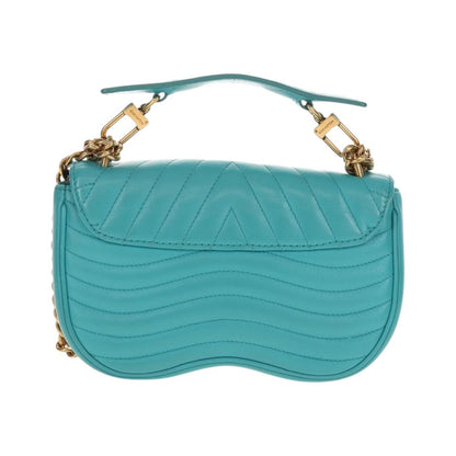 Louis Vuitton New Wave Chain Quilted Leather, Blue, Leather, Shoulder Bag
