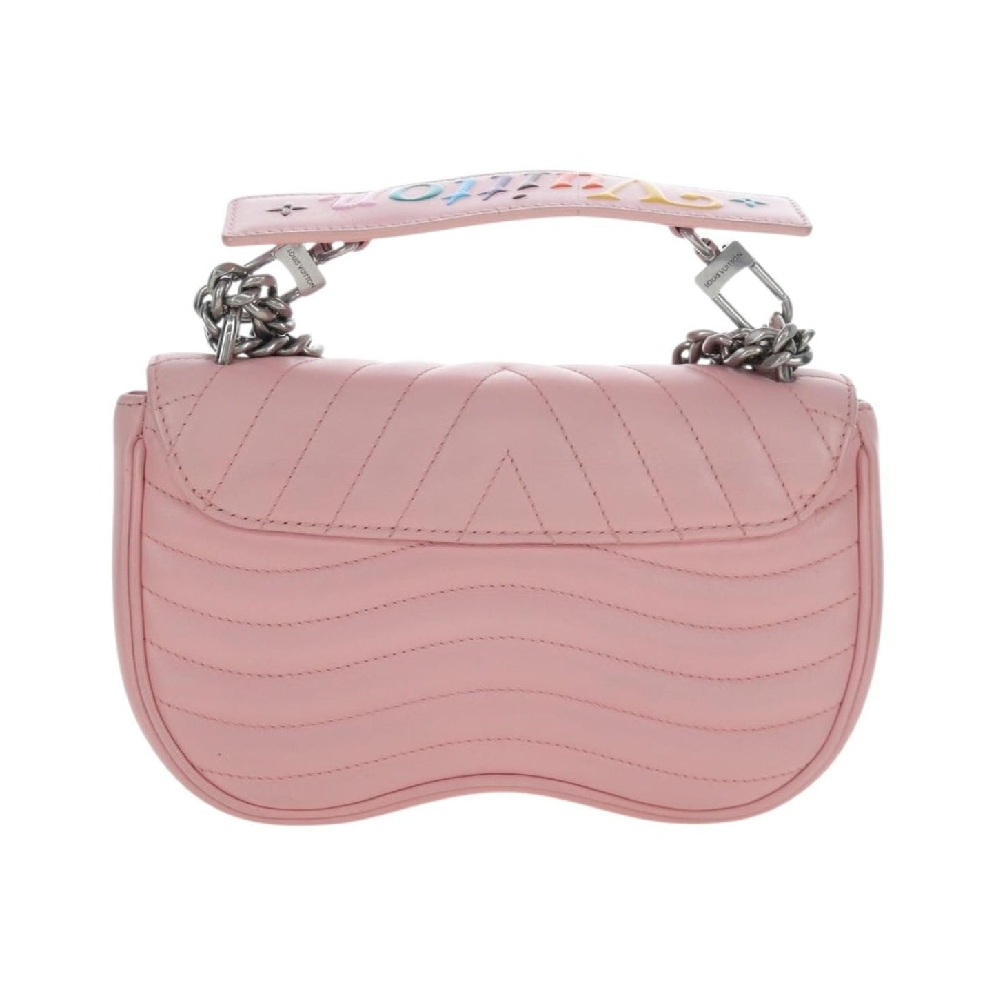 Louis Vuitton New Wave Chain Quilted Leather, Pink, Leather, Handbag