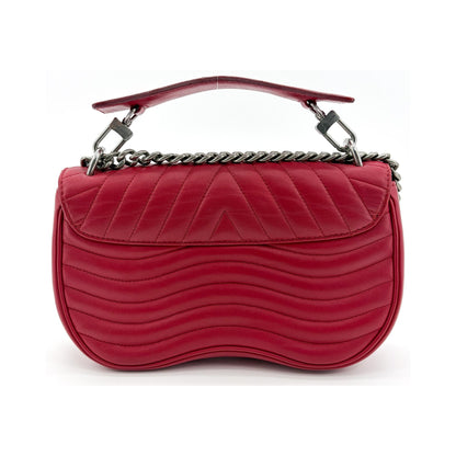 Louis Vuitton New Wave Chain Quilted Leather, Red, Leather, Handbag