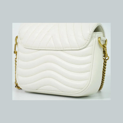 Louis Vuitton New Wave Multi Pochette Quilted Leather, White, Leather, Shoulder Bag
