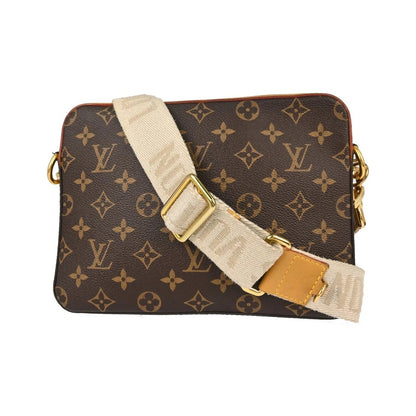 Louis Vuitton Nigo Trio Messenger Limited Edition Stripes Monogram Canvas, Brown, Canvas, Shoulder Bag