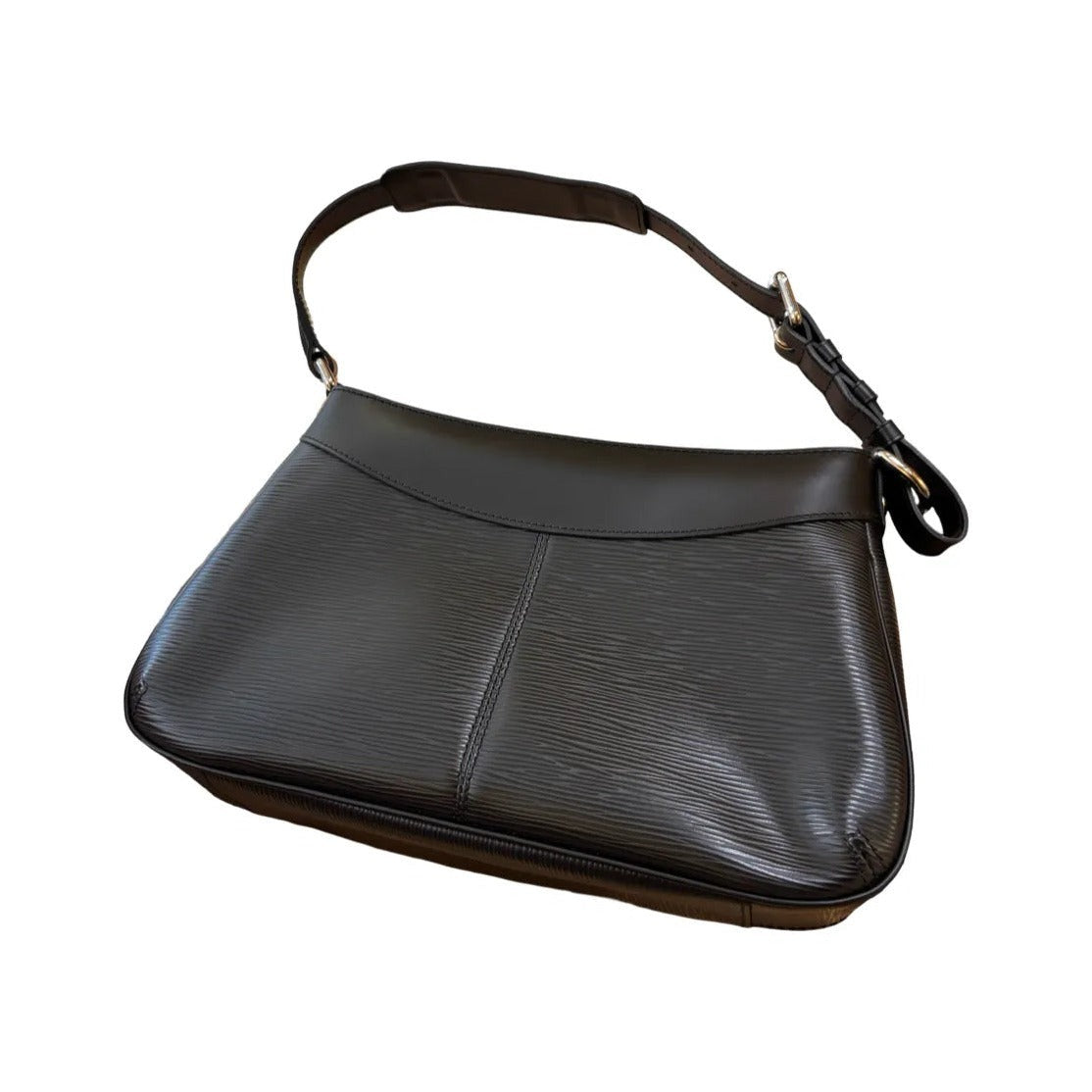 Louis Vuitton Nocturne Epi Leather, Black, Leather, Handbag