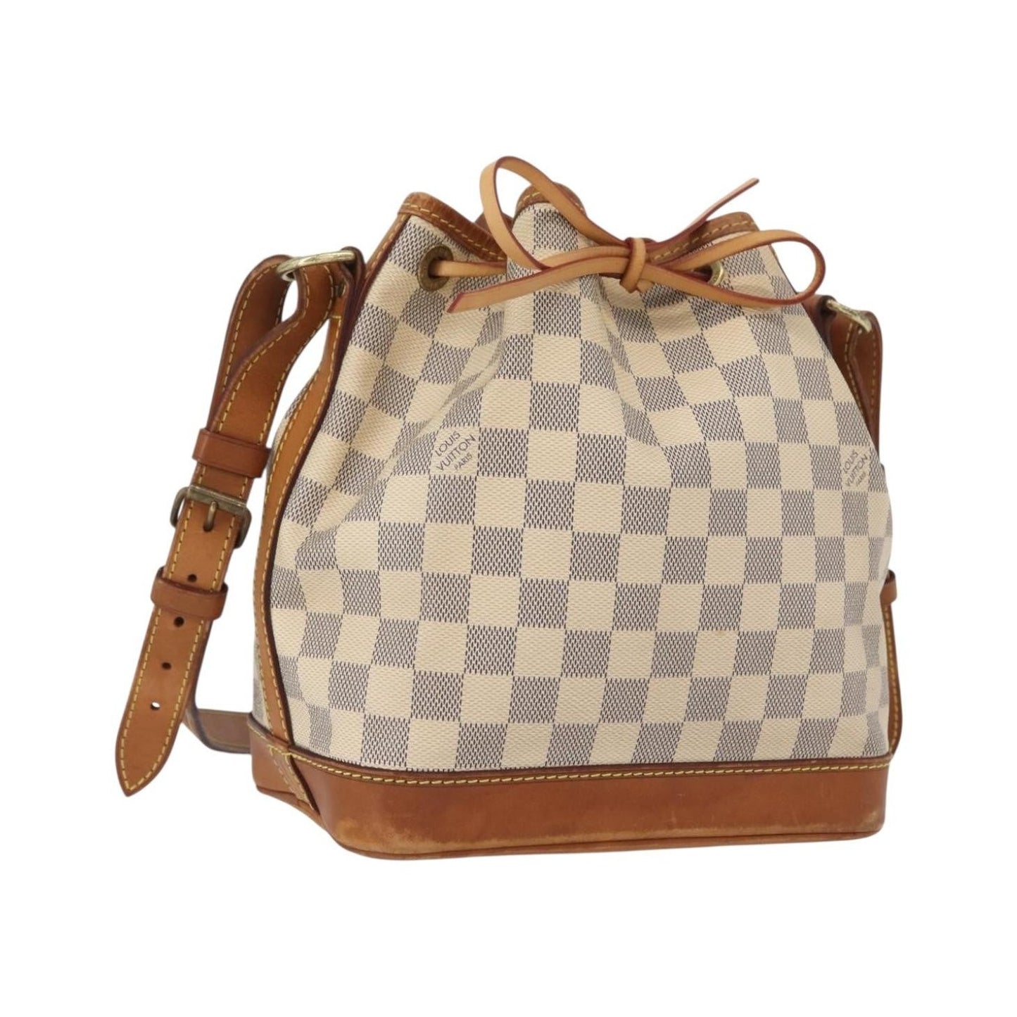 Louis Vuitton Noe Damier Ebene, Beige, Canvas, Shoulder Bag