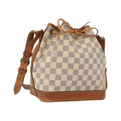Louis Vuitton Noe Damier Ebene, Beige, Canvas, Shoulder Bag