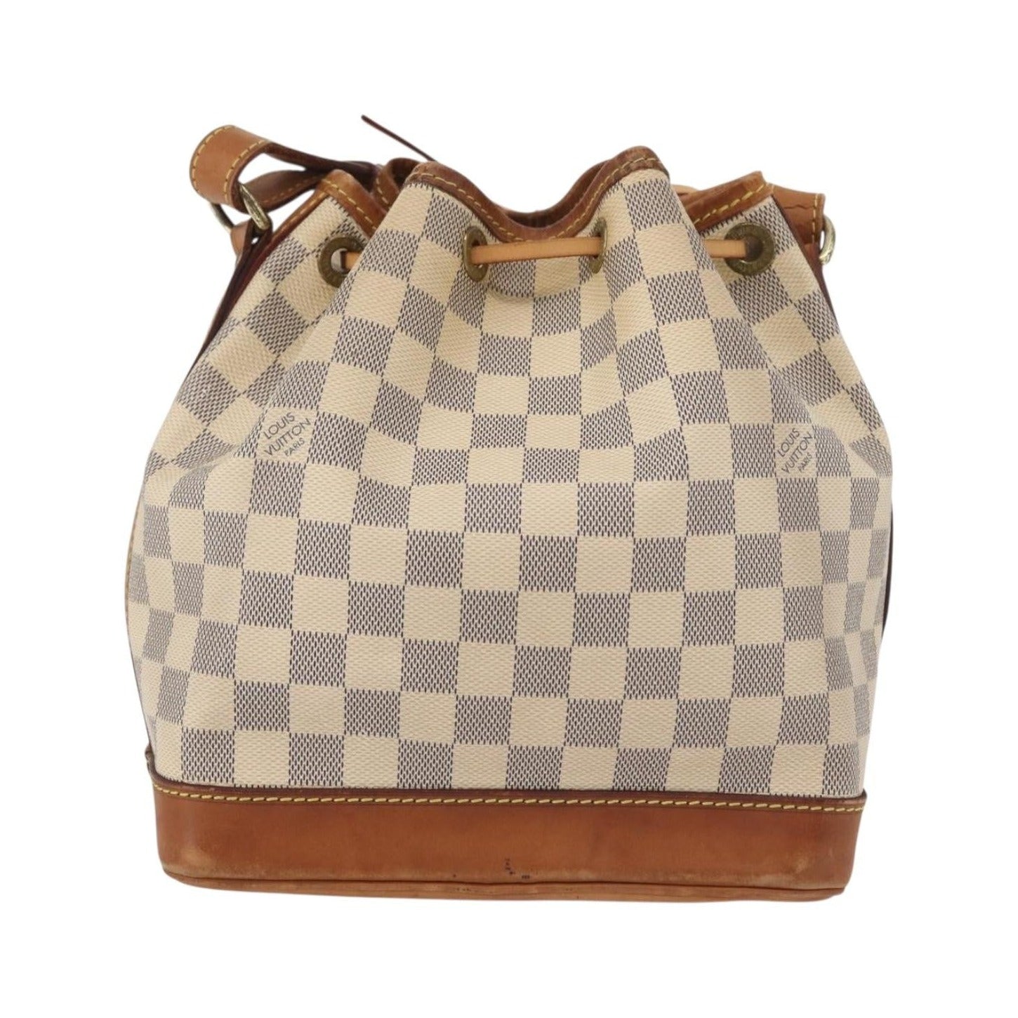 Louis Vuitton Noe Damier Ebene, Beige, Canvas, Shoulder Bag