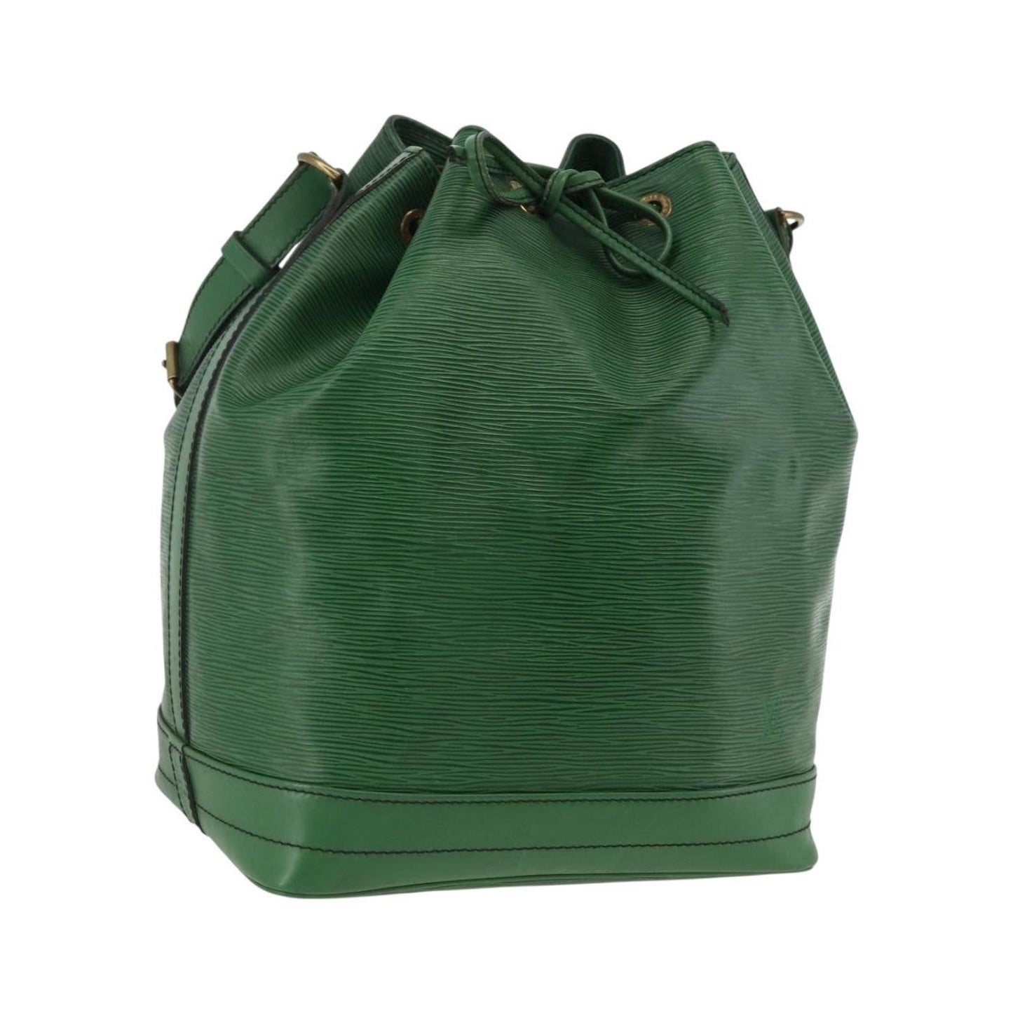 Louis Vuitton Noé Epi, Green, Leather, Shoulder Bag
