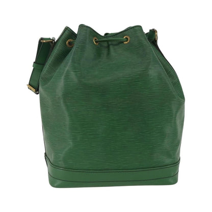 Louis Vuitton Noé Epi, Green, Leather, Shoulder Bag