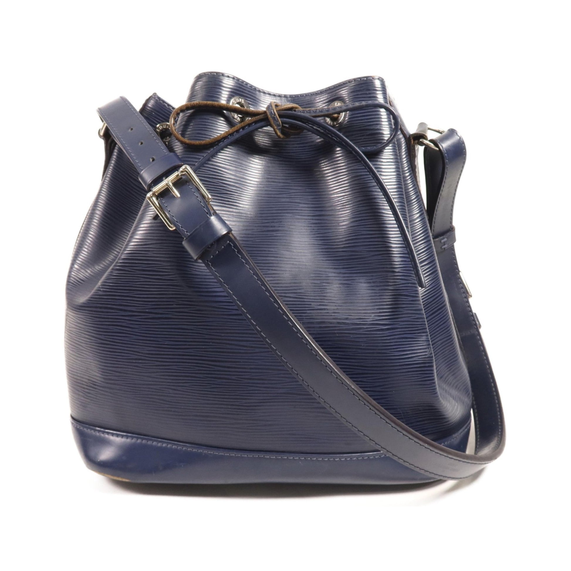 Louis Vuitton Noe Epi Leather, Blue, Leather, Shoulder Bag