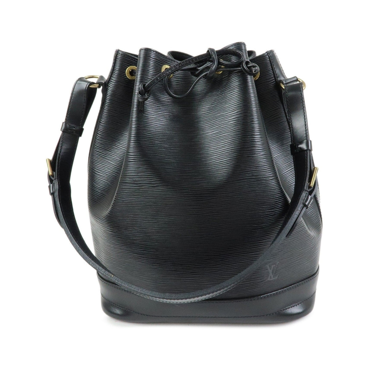 Louis Vuitton Noe Epi Leather, Black, Leather, Shoulder Bag