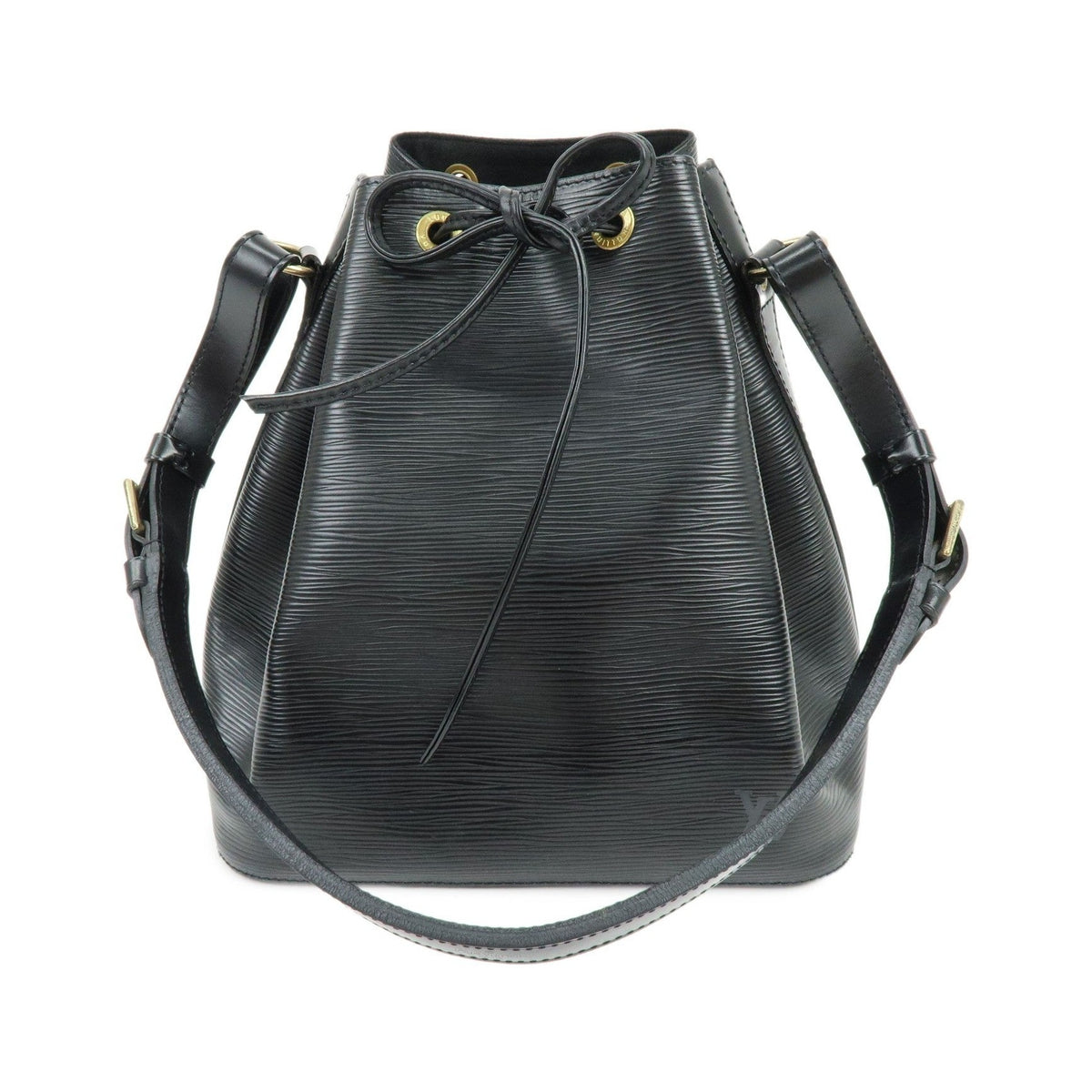 Louis Vuitton Noe Epi Leather, Black, Leather, Shoulder Bag