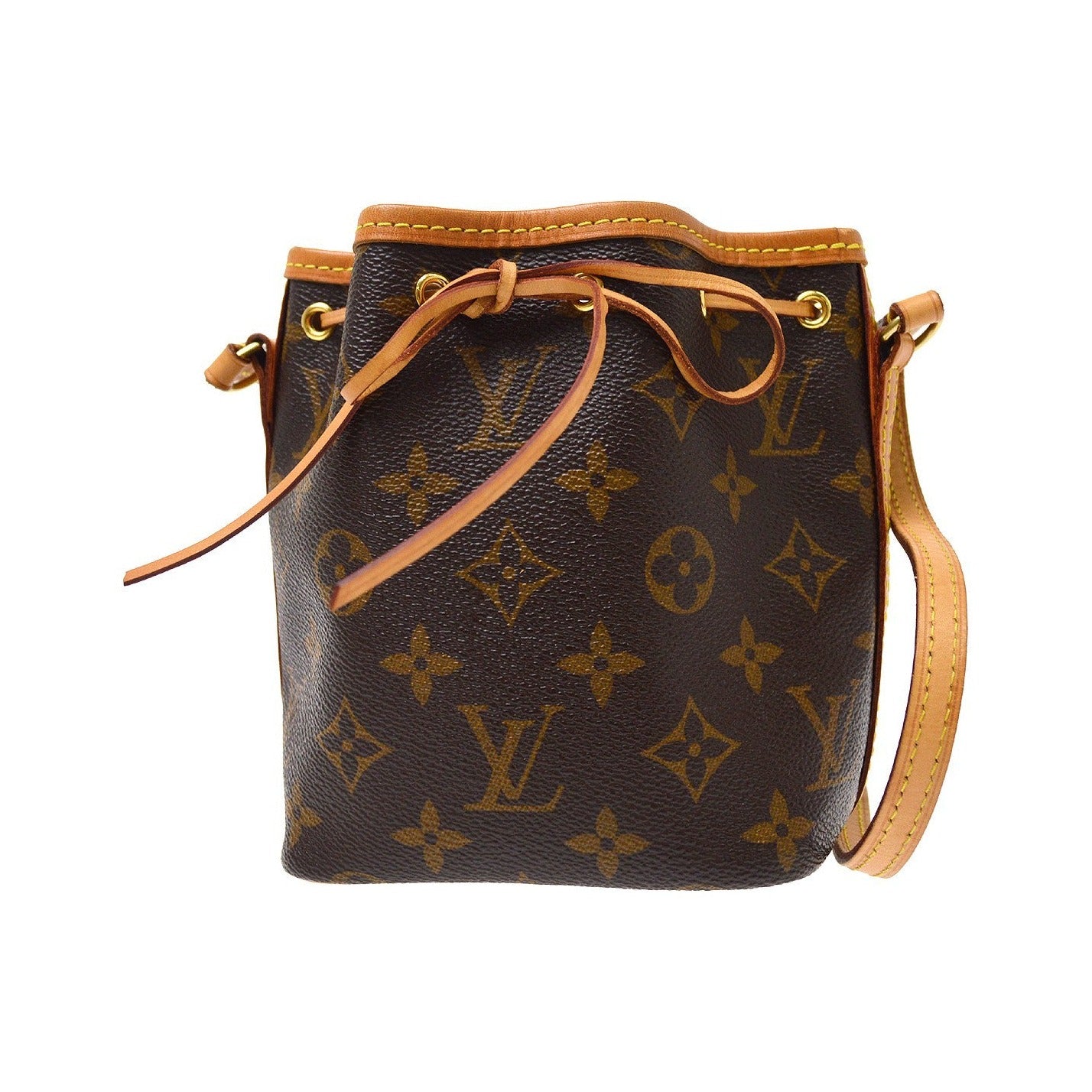 Louis Vuitton Noe Monogram Canvas, Brown, Canvas, Shoulder Bag