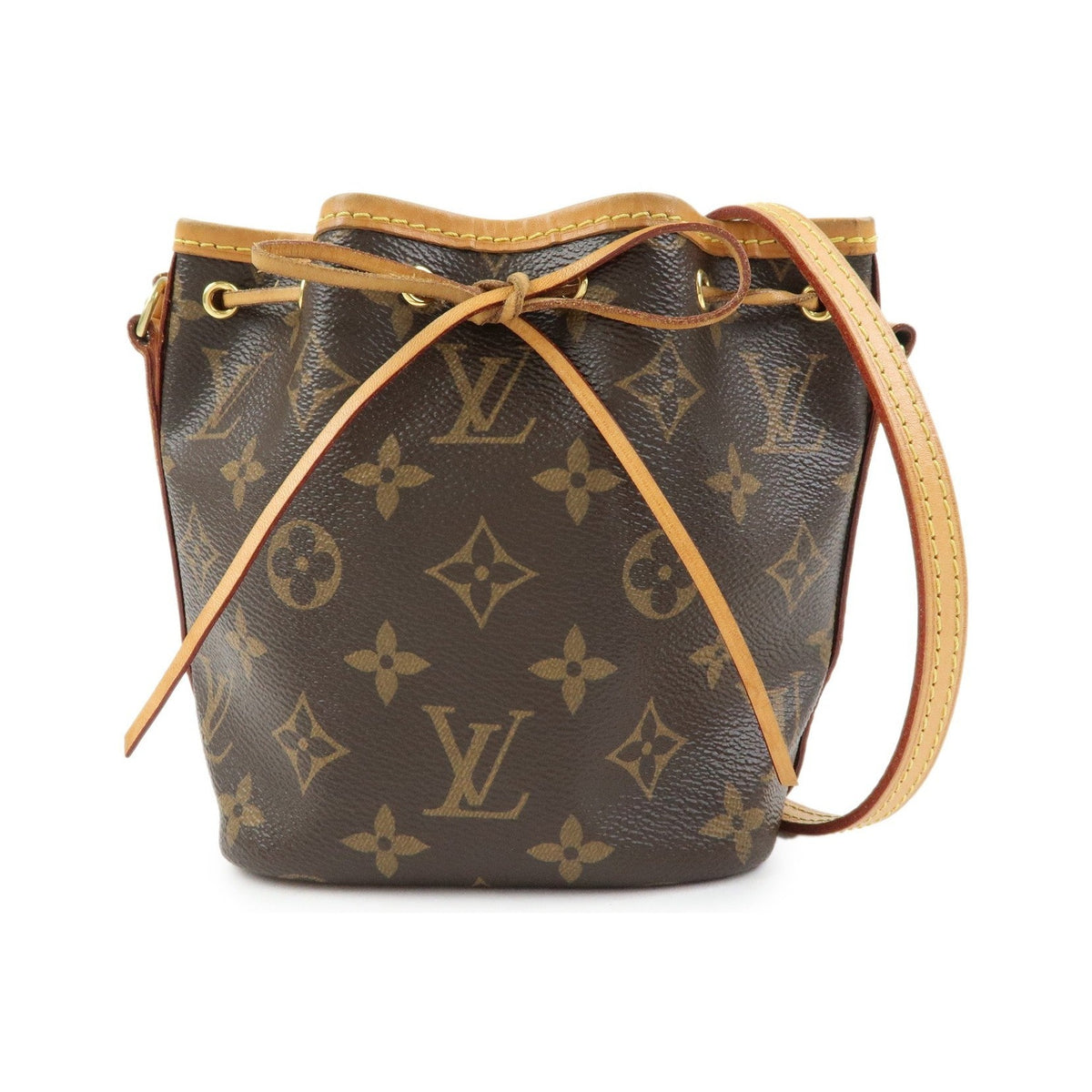Louis Vuitton Noe Monogram Canvas, Brown, Canvas, Shoulder Bag