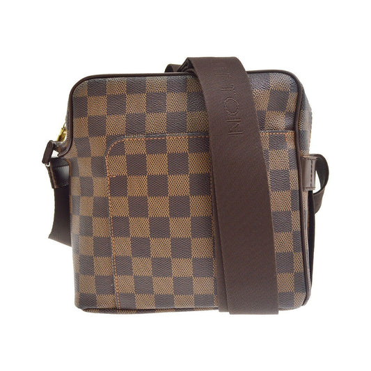 Louis Vuitton Olav Damier Ebene, Brown, Canvas, Shoulder Bag
