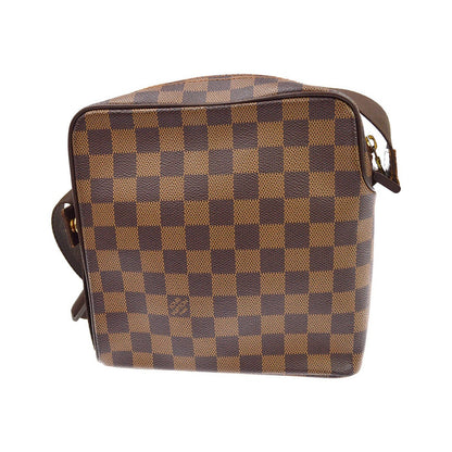 Louis Vuitton Olav Damier Ebene, Brown, Canvas, Shoulder Bag
