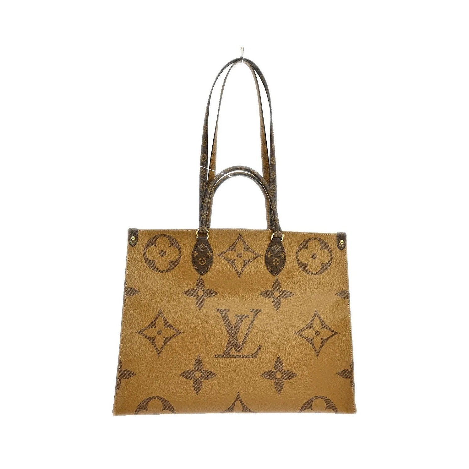 Louis Vuitton OnTheGo Monogram, Brown, Canvas, Tote Bag