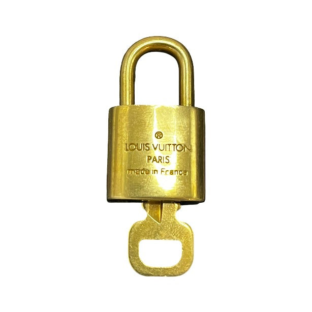 Louis Vuitton Padlock and Key Logo Metal, Gold, Metal, Charm