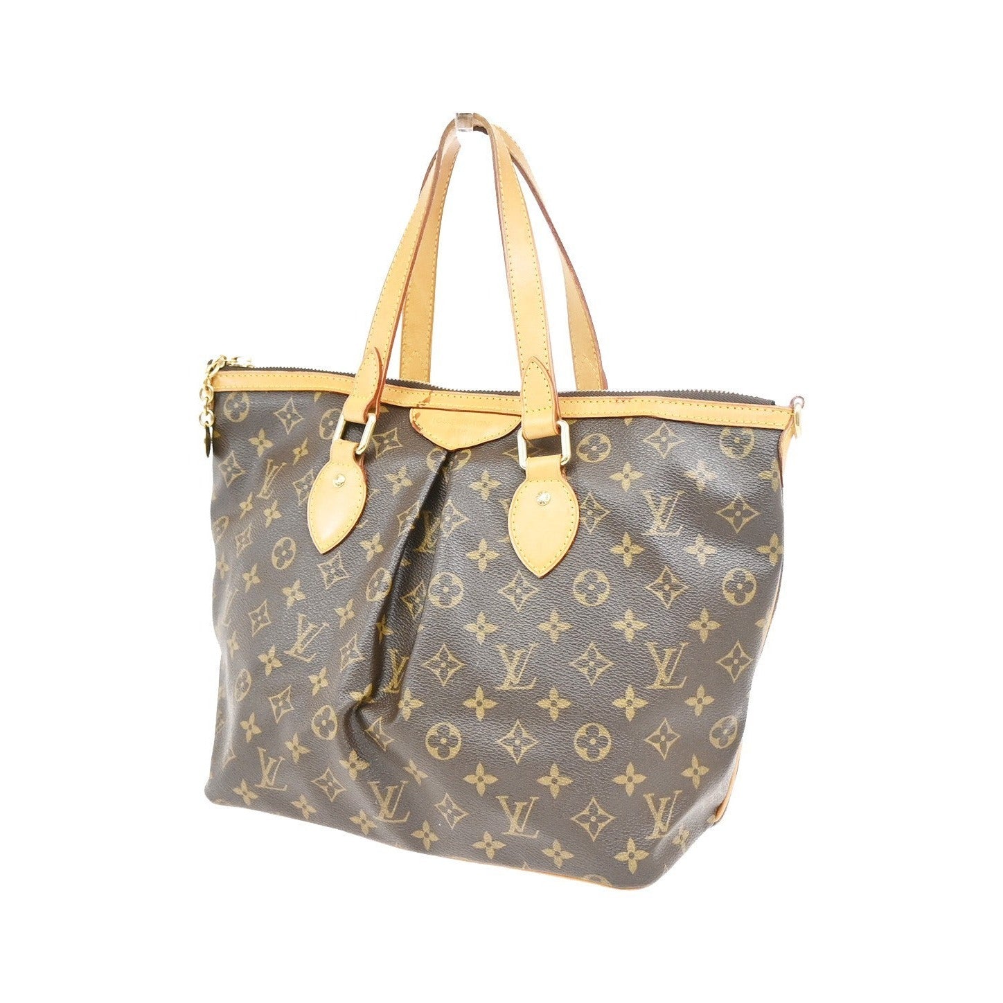 Louis Vuitton Palermo Monogram Canvas, Brown, Canvas, Handbag