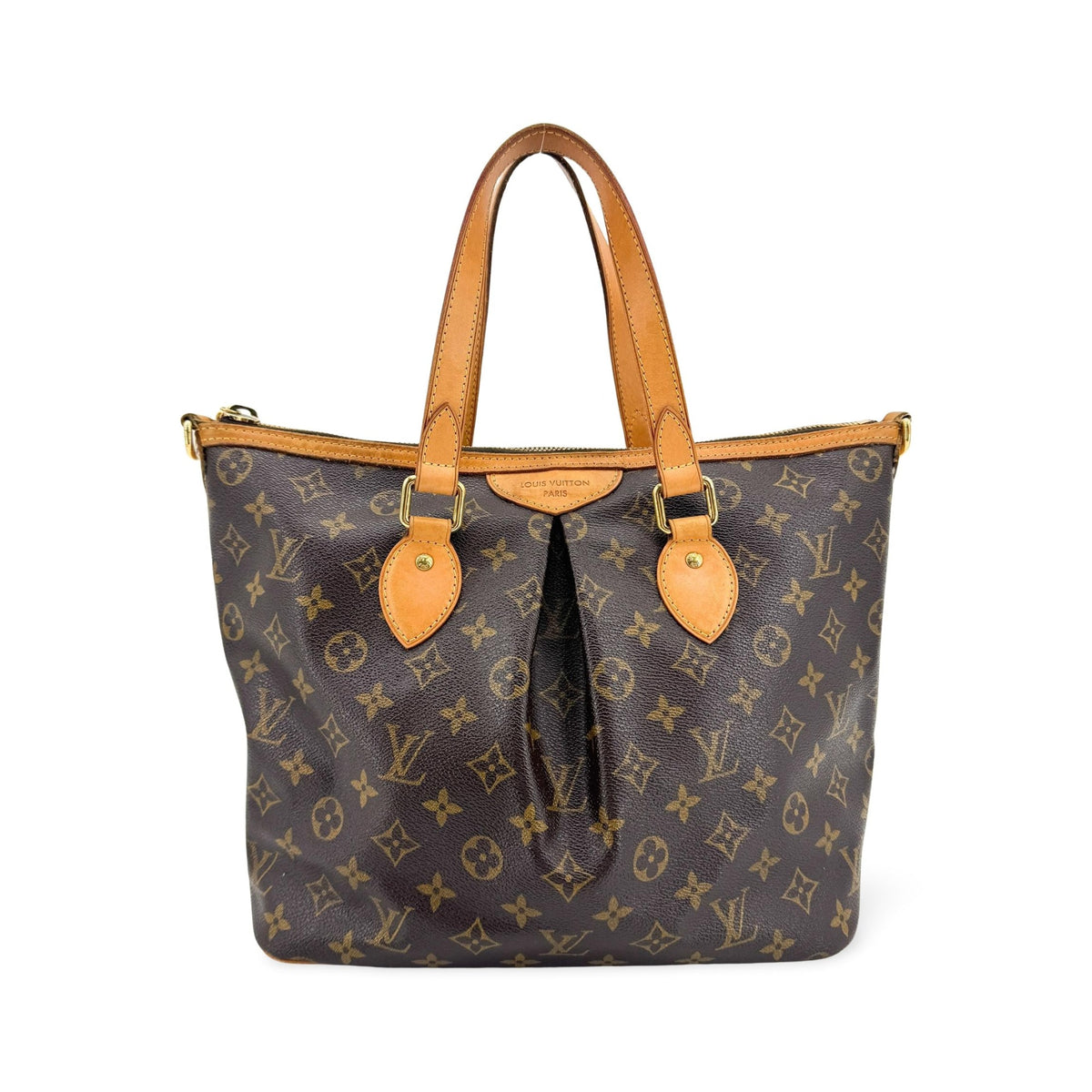 Louis Vuitton Palermo Monogram Canvas, Brown, Canvas, Tote Bag
