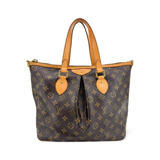 Louis Vuitton Palermo Monogram Canvas, Brown, Canvas, Tote Bag