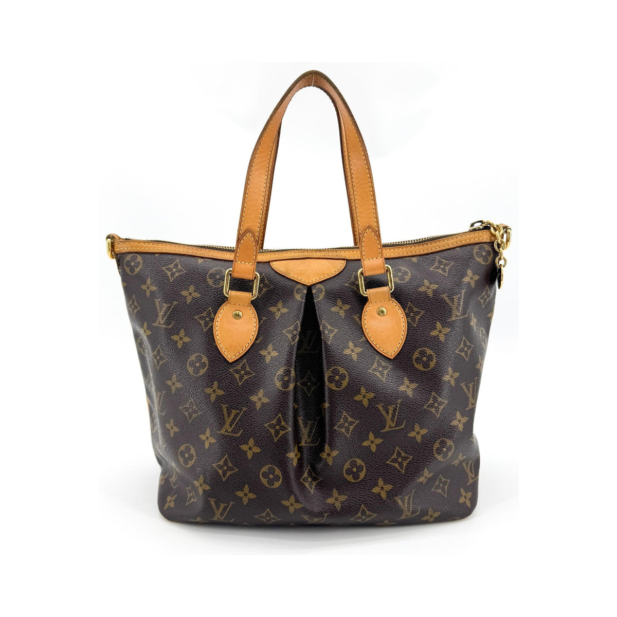 Louis Vuitton Palermo Monogram Canvas, Brown, Canvas, Tote Bag