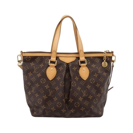 Louis Vuitton Palermo Monogram Canvas, Brown, Canvas, Handbag