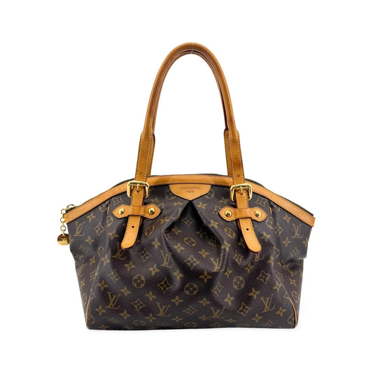 Louis Vuitton Palermo Monogram Canvas, Brown, Canvas, Handbag
