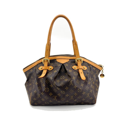 Louis Vuitton Palermo Monogram Canvas, Brown, Canvas, Handbag