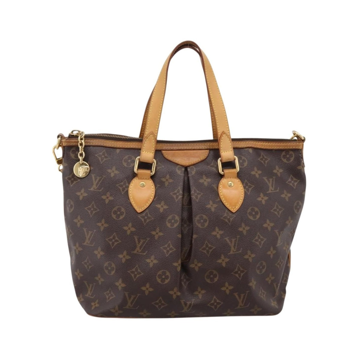 Louis Vuitton Palermo Monogram Canvas, Brown, Canvas, Tote Bag