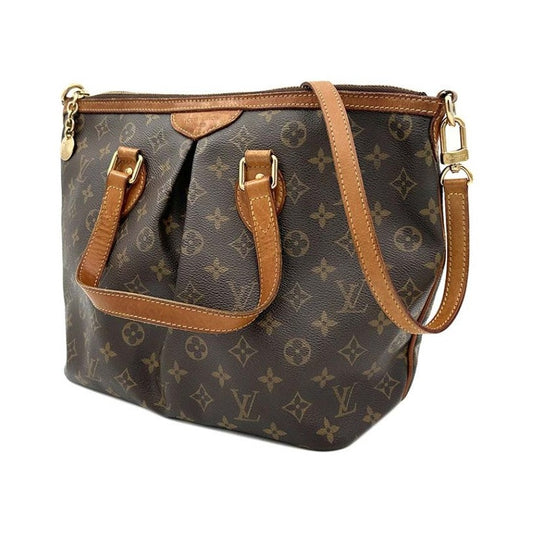 Louis Vuitton Palermo Monogram Canvas, Brown, Canvas, Handbag