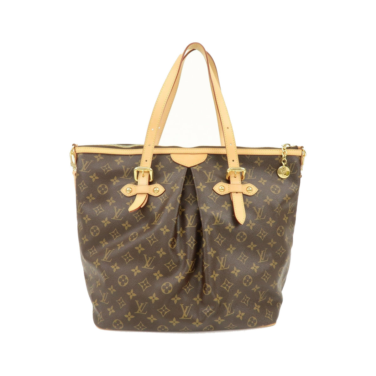 Louis Vuitton Palermo Monogram Canvas, Brown, Canvas, Handbag