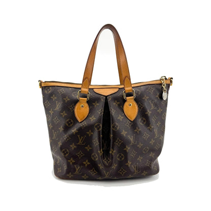 Louis Vuitton Palermo Monogram Canvas, Brown, Canvas, Handbag