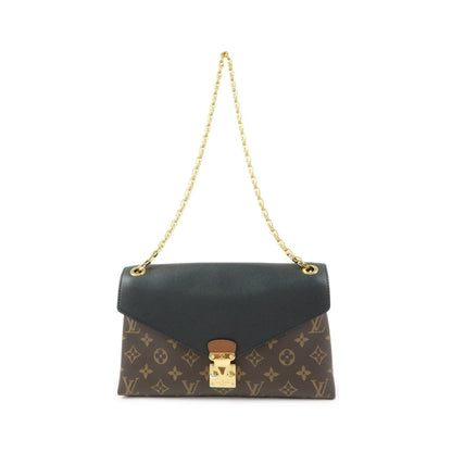 Louis Vuitton Pallas Chain Monogram Canvas and Calfskin, Brown, Canvas, Shoulder Bag