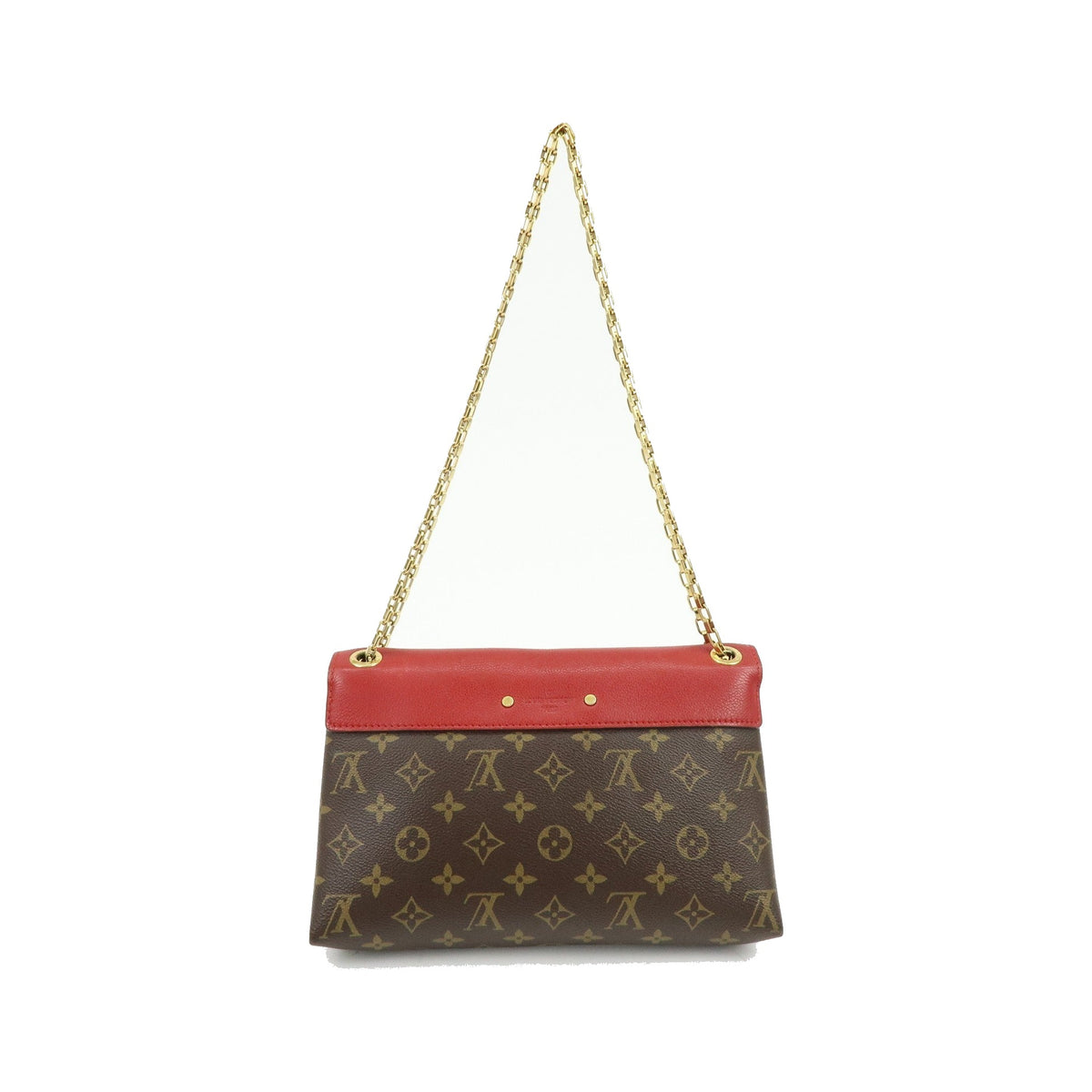 Louis Vuitton Pallas Chain Monogram Canvas and Calfskin, Brown, Canvas, Shoulder Bag