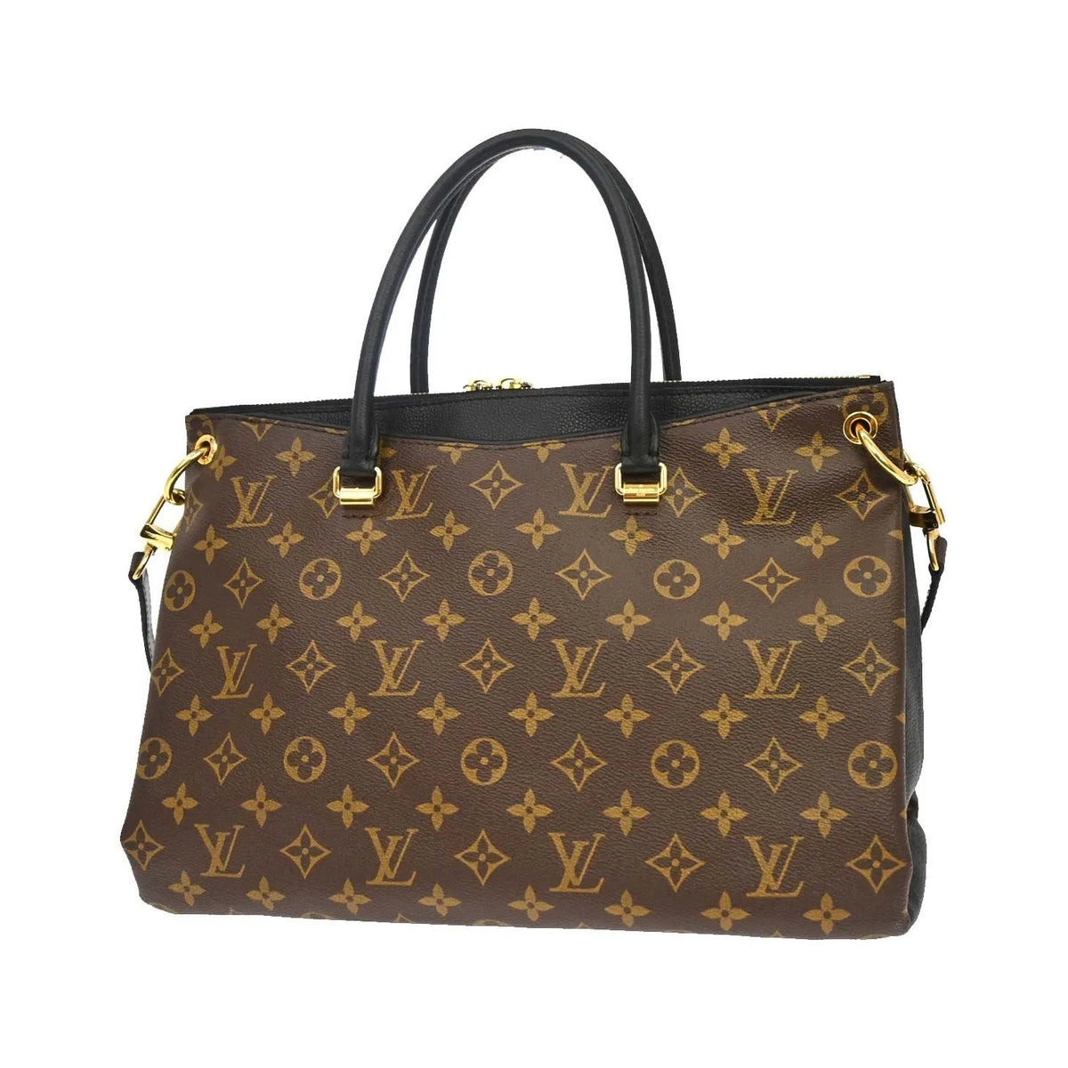 Louis Vuitton Pallas Monogram, Brown, Canvas, Tote Bag
