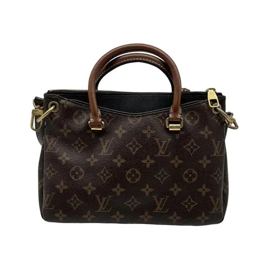 Louis Vuitton Pallas Tote Monogram Canvas with Leather, Brown, Canvas, Handbag