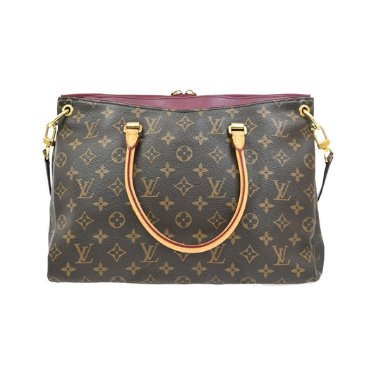 Louis Vuitton Pallas Tote Monogram Canvas with Leather, Brown, Leather, Handbag