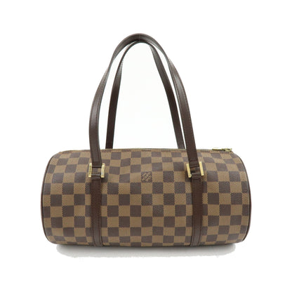 Louis Vuitton Papillon Damier Ebene, Brown, Canvas, Handbag