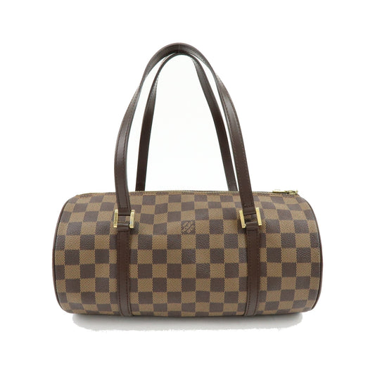 Louis Vuitton Papillon Damier Ebene, Brown, Canvas, Handbag