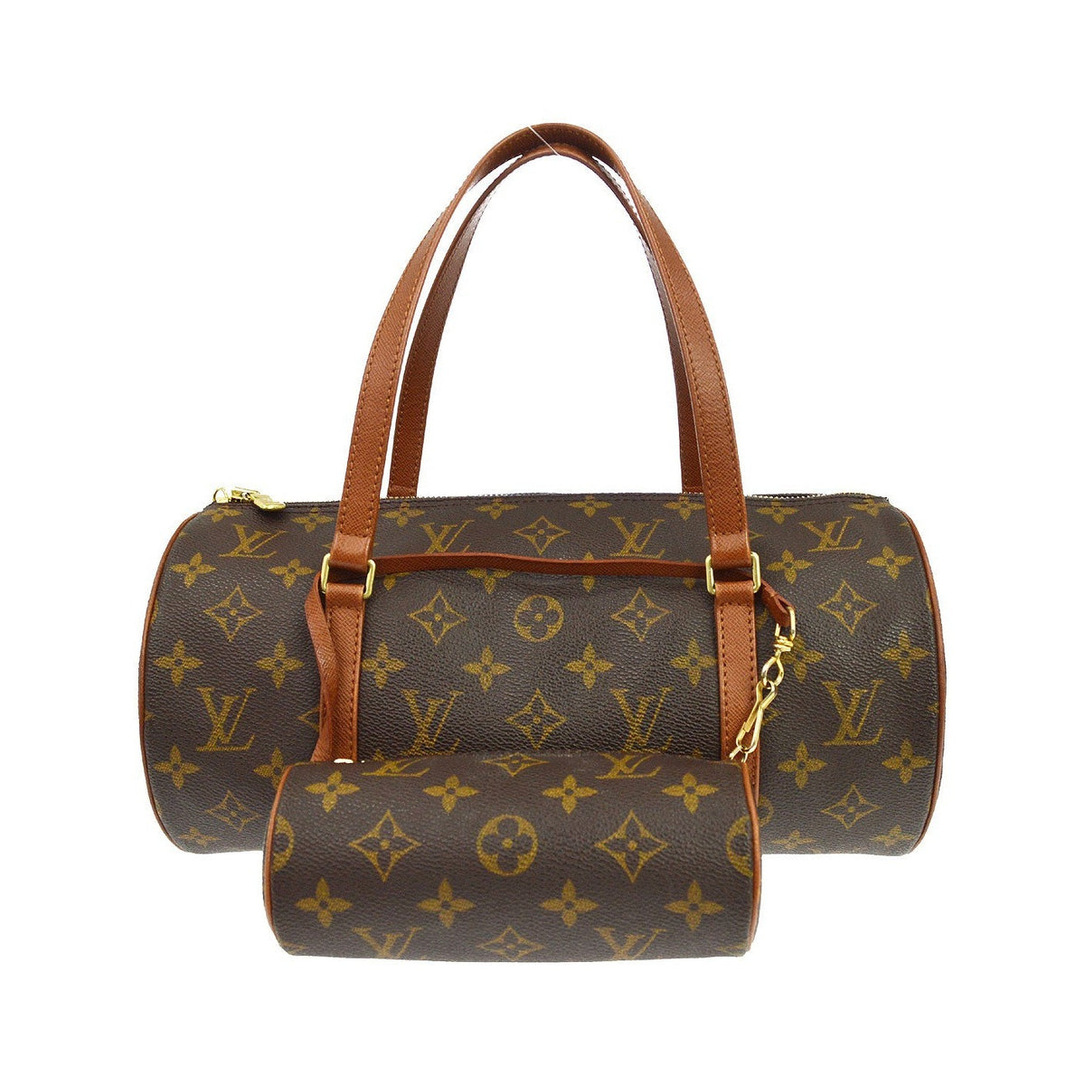 Louis Vuitton Papillon Monogram Canvas, Brown, Canvas, Handbag