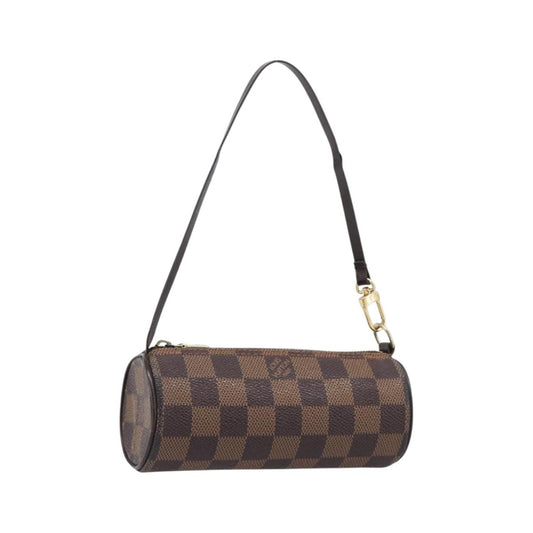 Louis Vuitton Papillon Pochette Damier, Brown, Canvas, Clutch