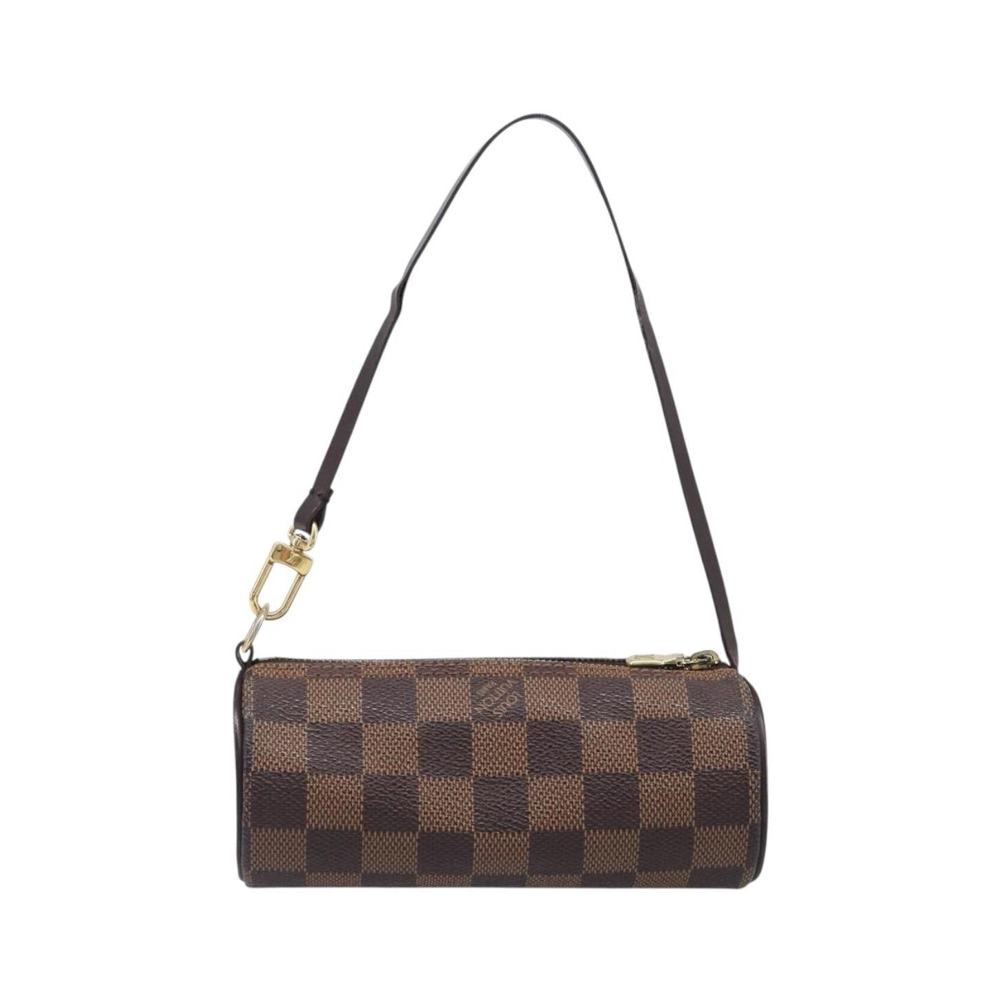 Louis Vuitton Papillon Pochette Damier, Brown, Canvas, Clutch