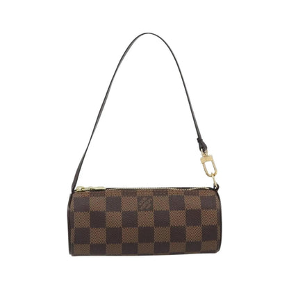 Louis Vuitton Papillon Pochette Damier Ebene, Brown, Canvas, Clutch