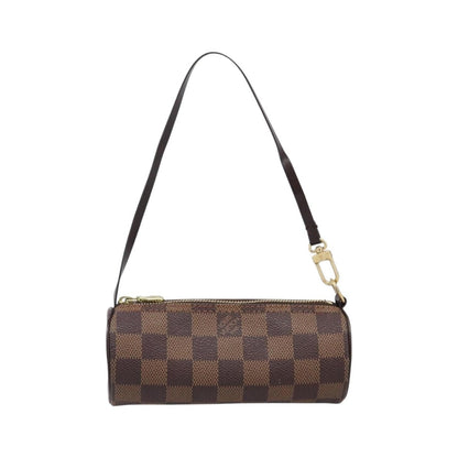 Louis Vuitton Papillon Pochette Damier Ebene, Brown, Canvas, Clutch