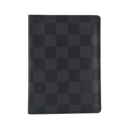 Louis Vuitton Passport Cover Damier Graphite, Gray, Canvas, Briefcase