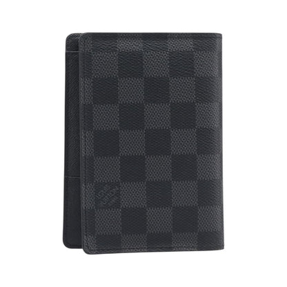 Louis Vuitton Passport Cover Damier Graphite, Gray, Canvas, Briefcase