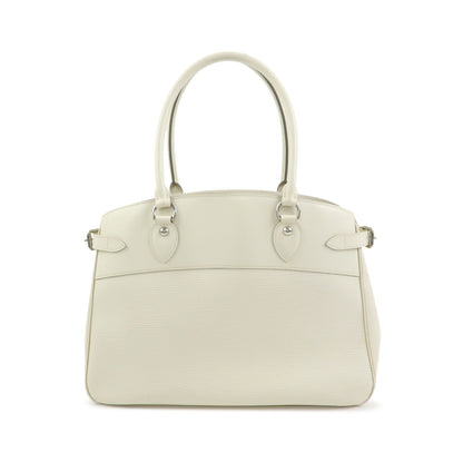 Louis Vuitton Passy Epi Leather, White, Leather, Tote Bag
